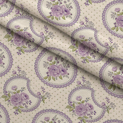 Lilac Ribbon Trellis Pattern 10 Minky Fabric