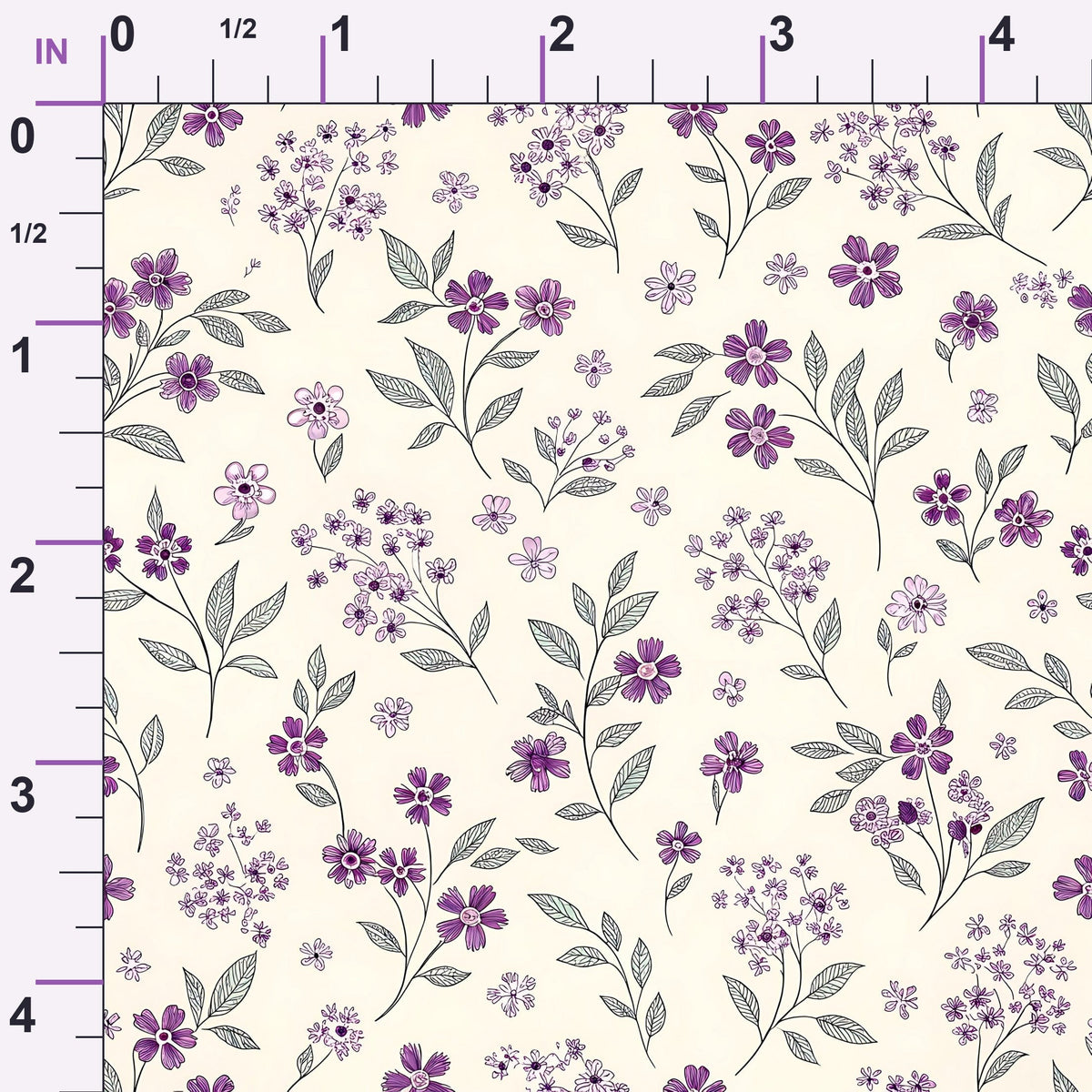 Lilac Ribbon Trellis Pattern 12 Minky Fabric