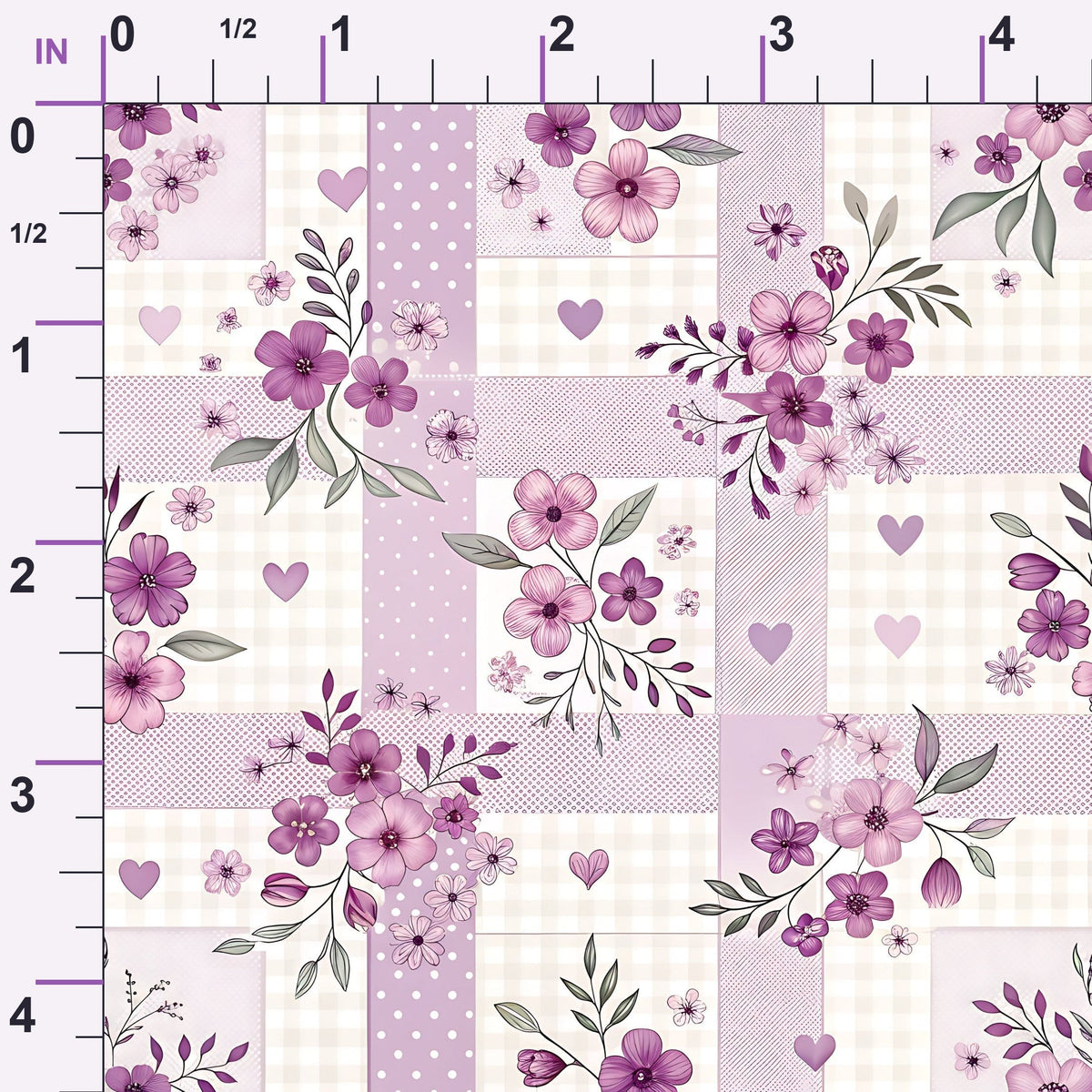 Lilac Ribbon Trellis Pattern 18 Minky Fabric