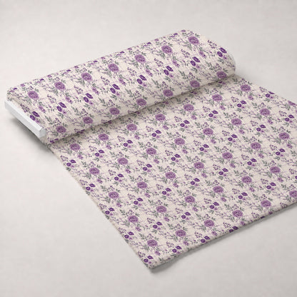 Lilac Ribbon Trellis Pattern 20 Minky Fabric