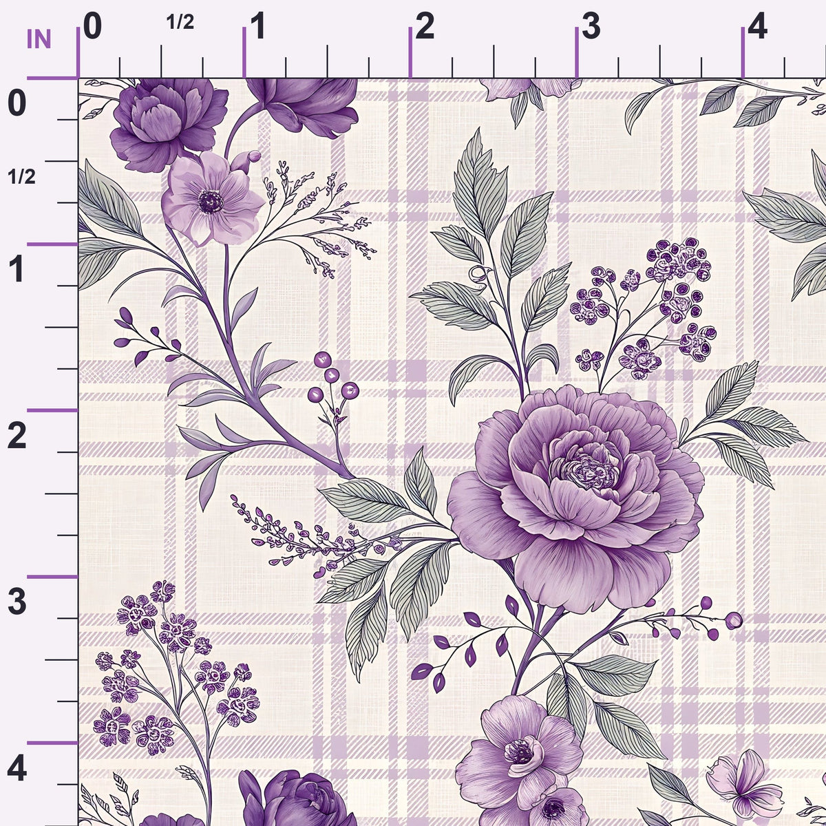 Lilac Ribbon Trellis Pattern 20 Minky Fabric