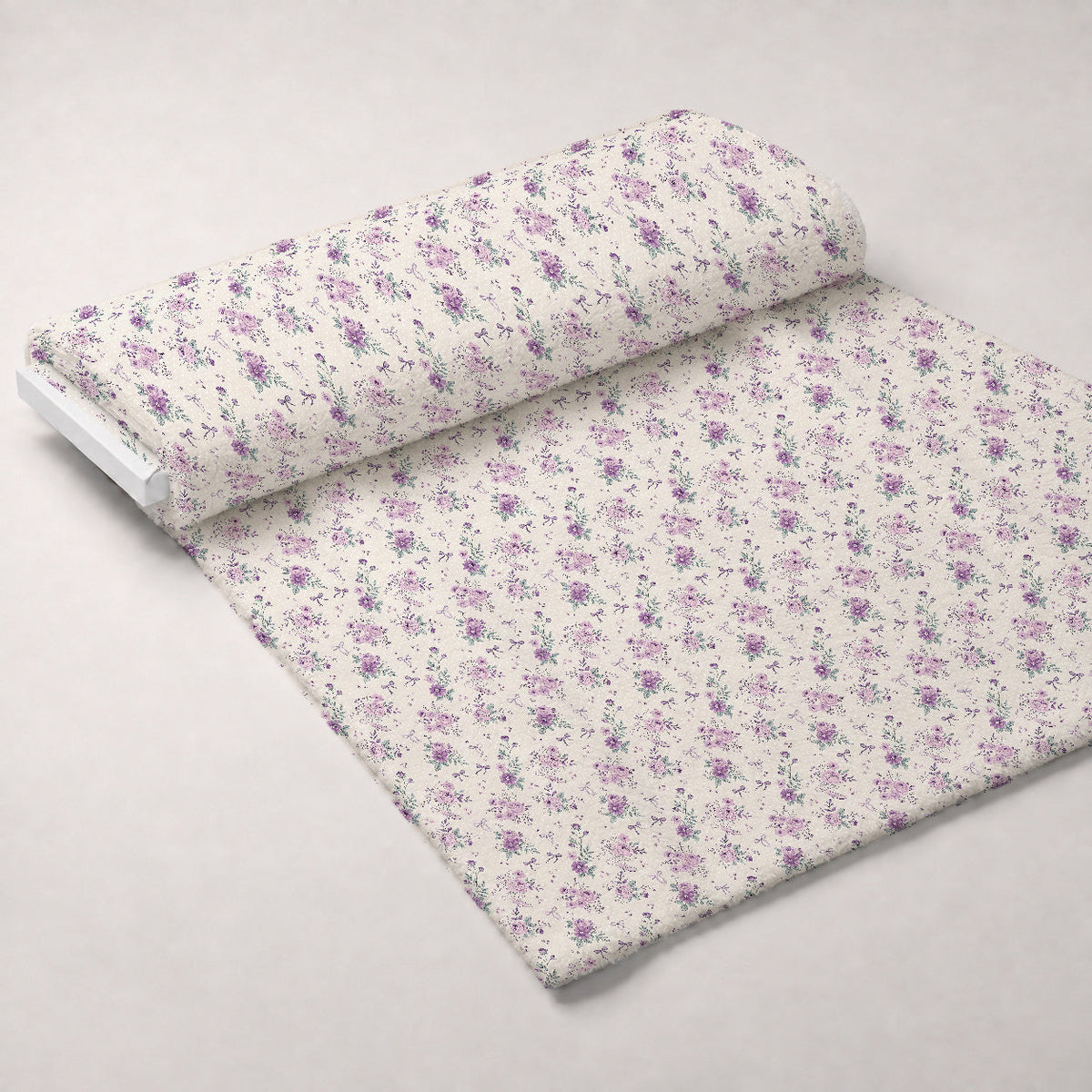 Lilac Ribbon Trellis Pattern 3 Minky Fabric