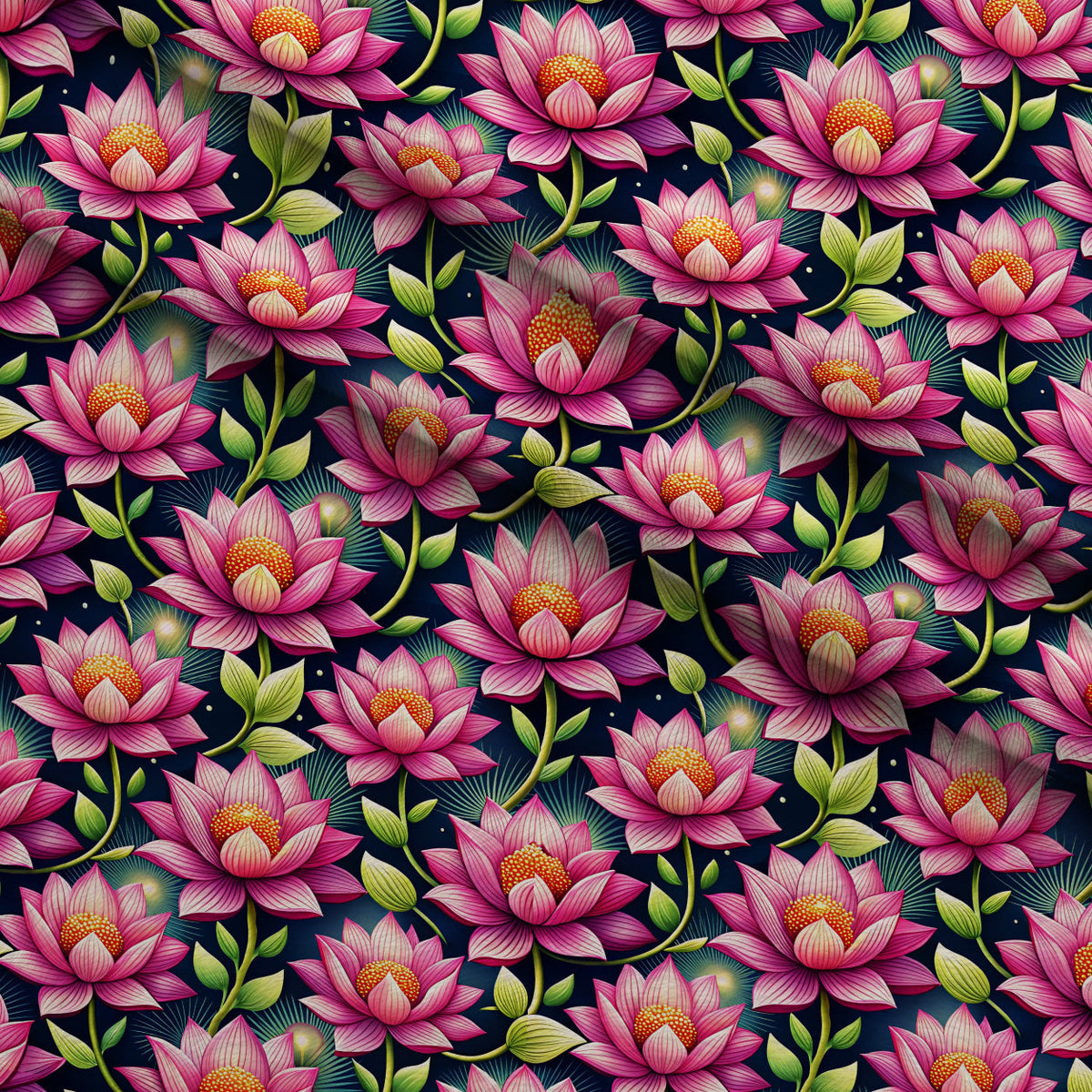 Lily Pond Serenity Pattern 1 Minky Fabric
