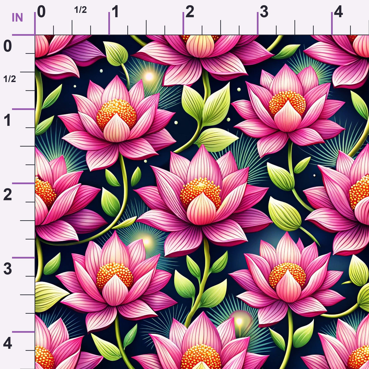 Lily Pond Serenity Pattern 1 Minky Fabric