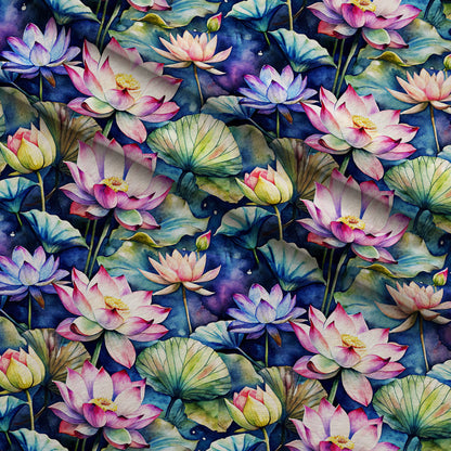 Lily Pond Serenity Pattern 10 Minky Fabric