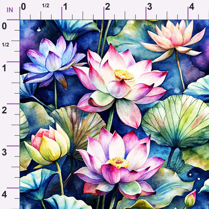 Lily Pond Serenity Pattern 10 Minky Fabric