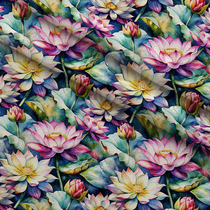 Lily Pond Serenity Pattern 11 Minky Fabric