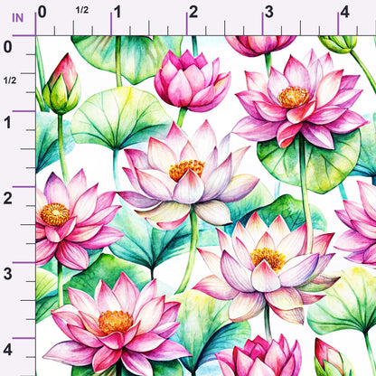 Lily Pond Serenity Pattern 12 Minky Fabric