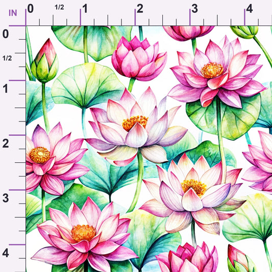 Lily Pond Serenity Pattern 12 Minky Fabric
