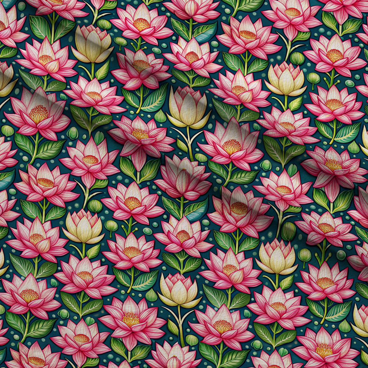 Lily Pond Serenity Pattern 2 Minky Fabric