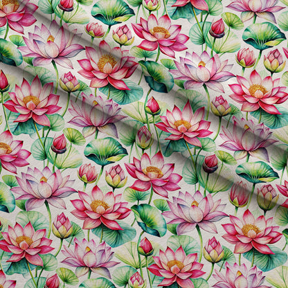 Lily Pond Serenity Pattern 5 Minky Fabric