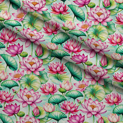 Lily Pond Serenity Pattern 6 Minky Fabric