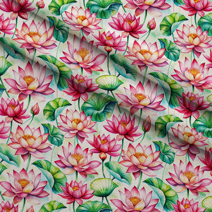 Lily Pond Serenity Pattern 7 Minky Fabric