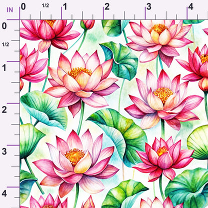Lily Pond Serenity Pattern 7 Minky Fabric