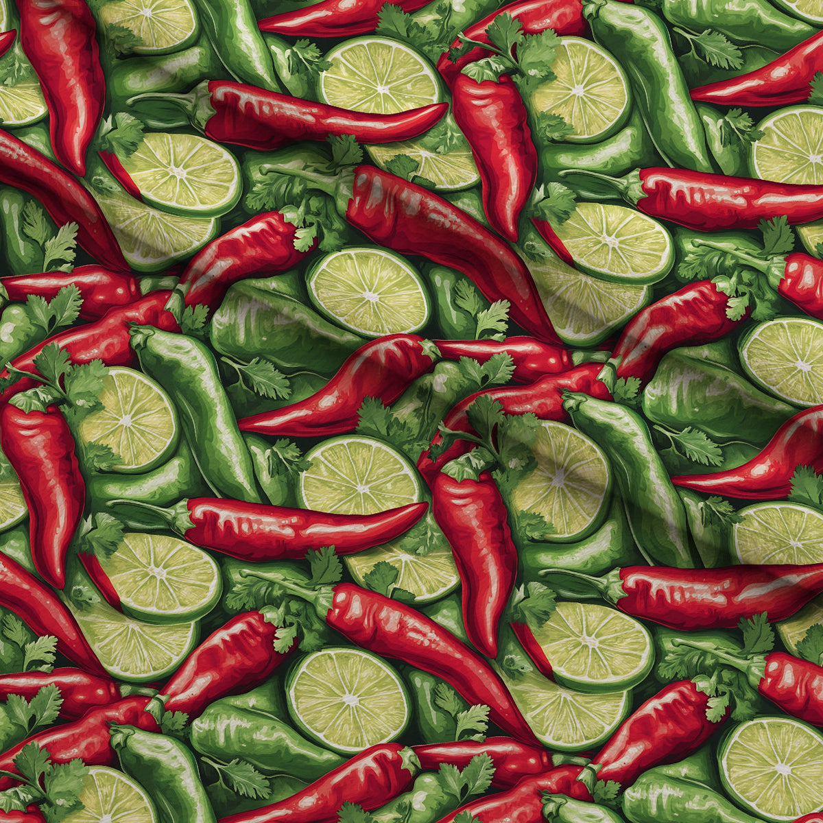 Lime Fiesta Pattern 1 Minky Fabric