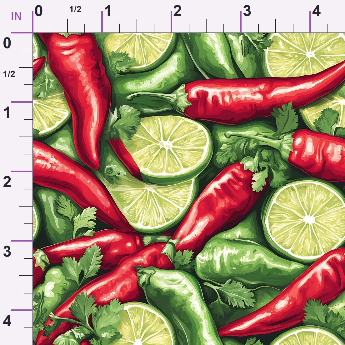 Lime Fiesta Pattern 1 Minky Fabric