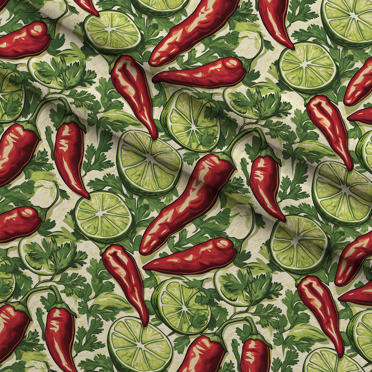 Lime Fiesta Pattern 10 Minky Fabric