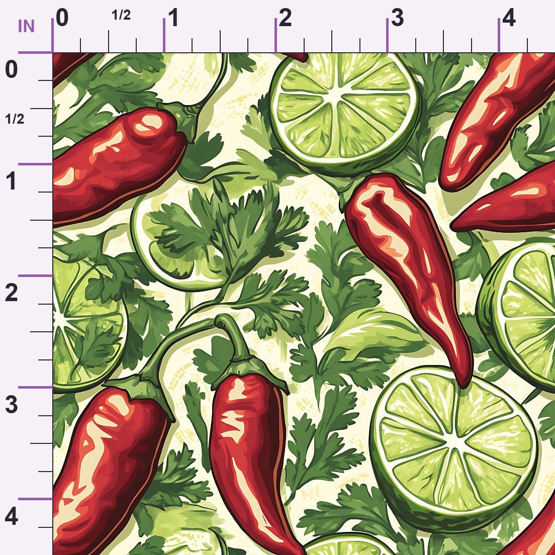 Lime Fiesta Pattern 10 Minky Fabric