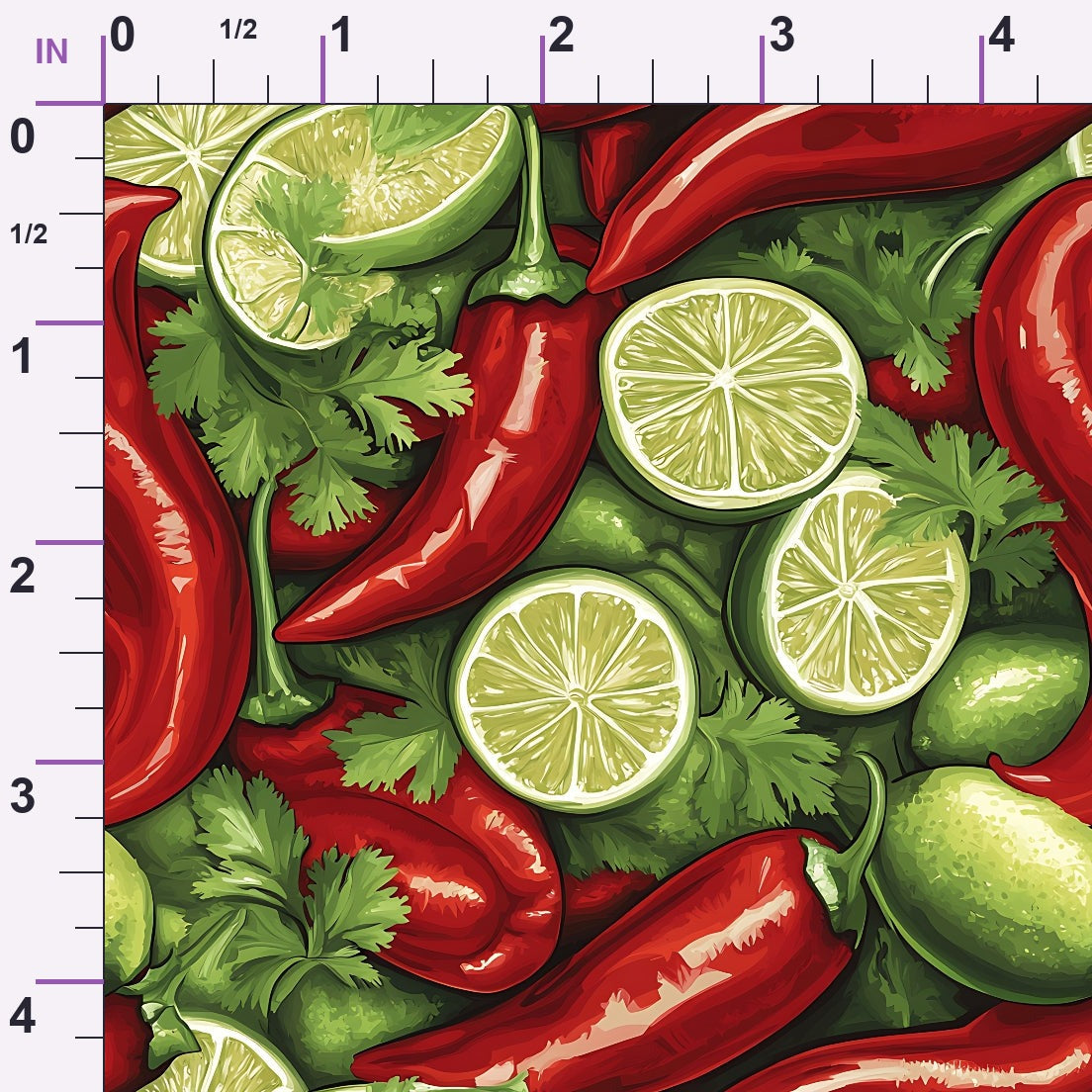 Lime Fiesta Pattern 2 Minky Fabric
