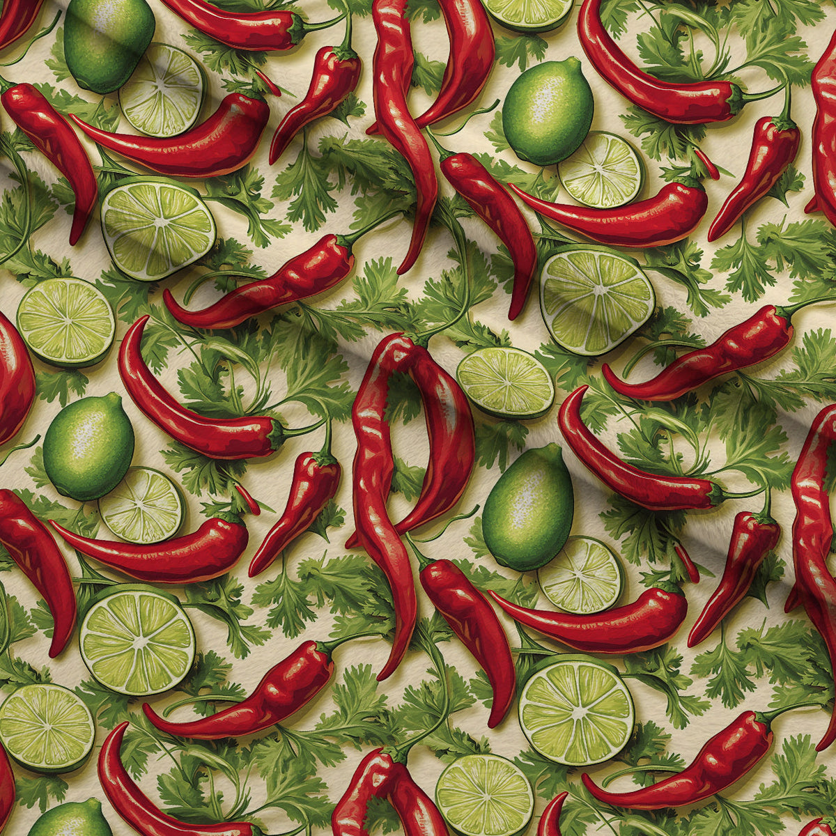 Lime Fiesta Pattern 3 Minky Fabric