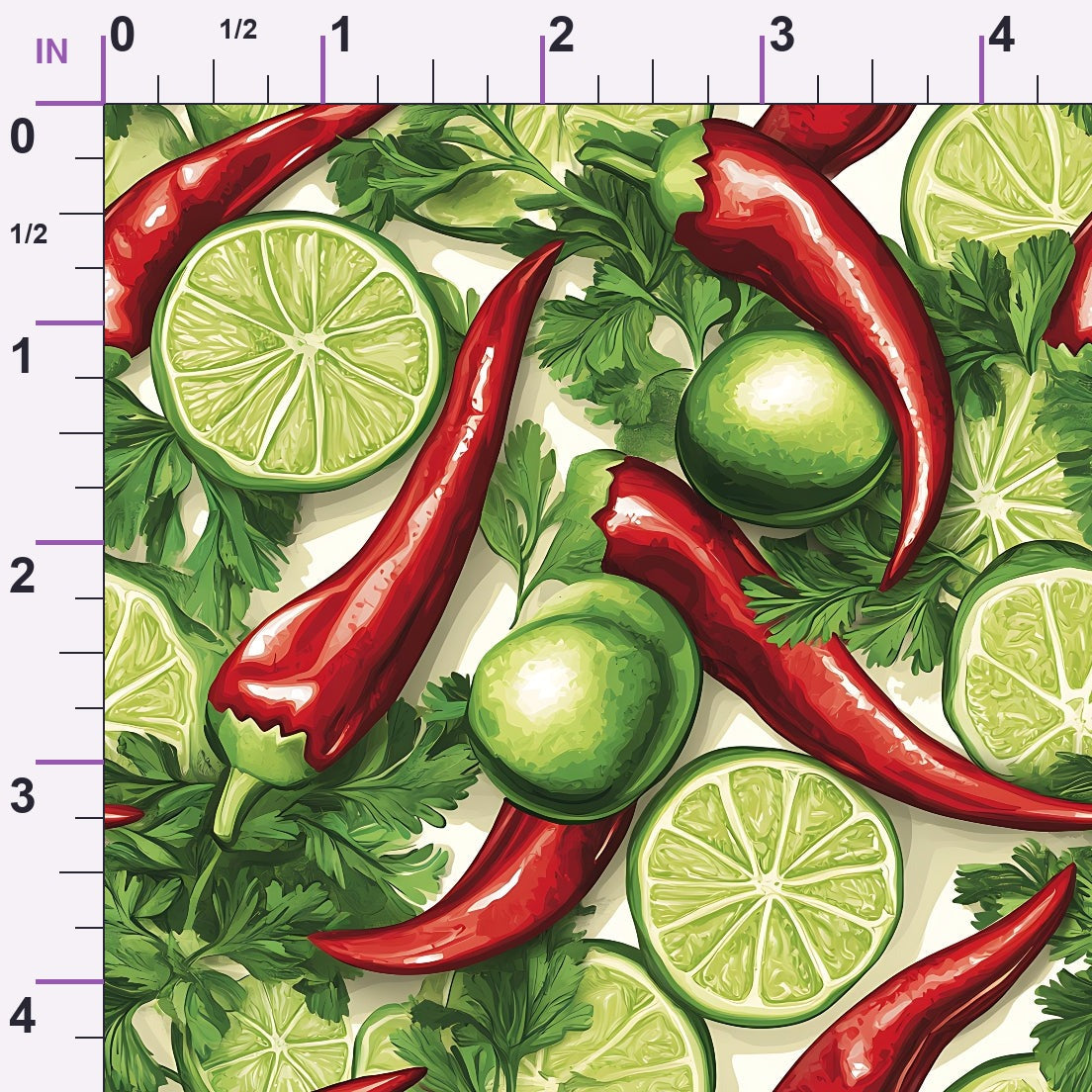 Lime Fiesta Pattern 4 Minky Fabric