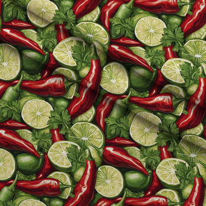 Lime Fiesta Pattern 9 Minky Fabric