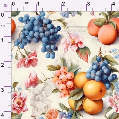 Limoncello Blooms Pattern 1 Minky Fabric
