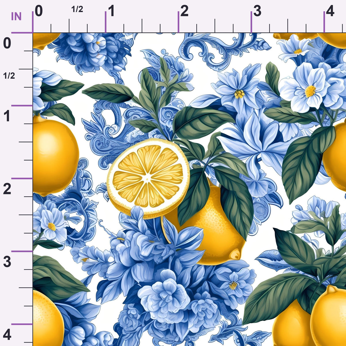 Limoncello Blooms Pattern 7 Minky Fabric