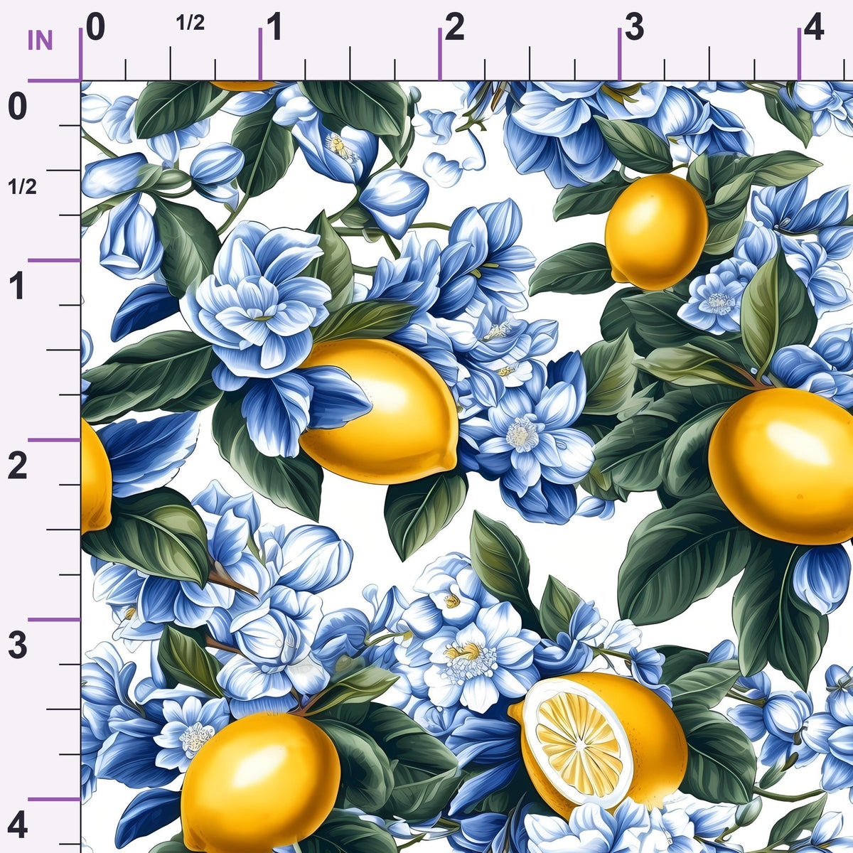 Limoncello Blooms Pattern 8 Minky Fabric