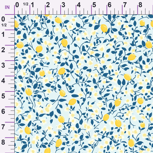 Limoncello Blossoms Pattern 1 Minky Fabric