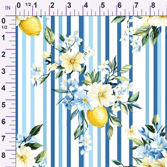 Limoncello Blossoms Pattern 6 Minky Fabric