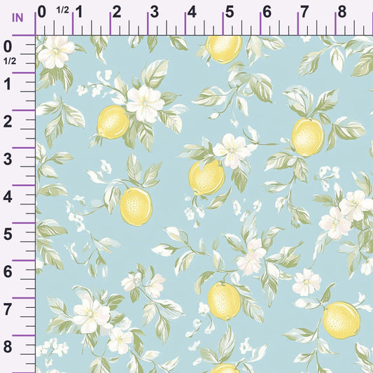 Limoncello Blossoms Pattern 8 Minky Fabric