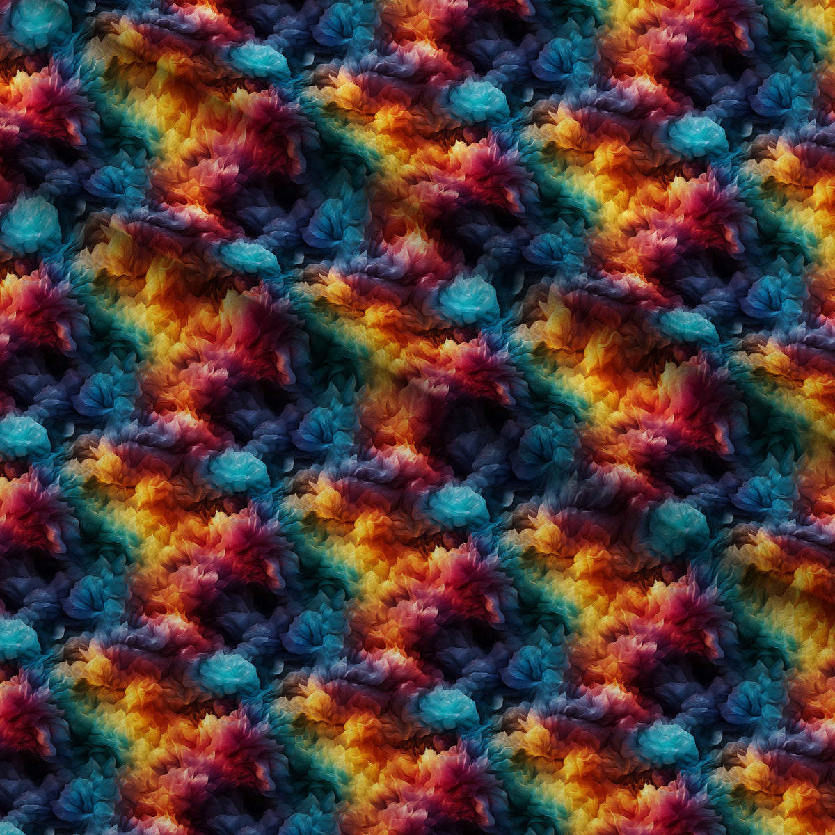 Liquid Prism Pattern 5 Minky Fabric