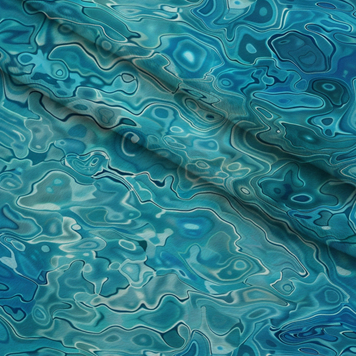 Liquid Sapphire Pattern 1 Minky Fabric