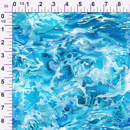Liquid Sapphire Pattern 10 Minky Fabric