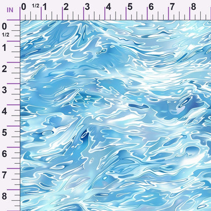 Liquid Sapphire Pattern 14 Minky Fabric
