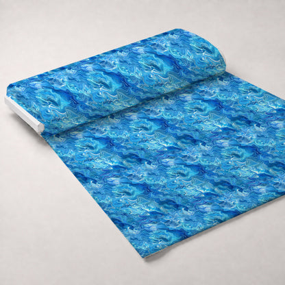 Liquid Sapphire Pattern 15 Minky Fabric