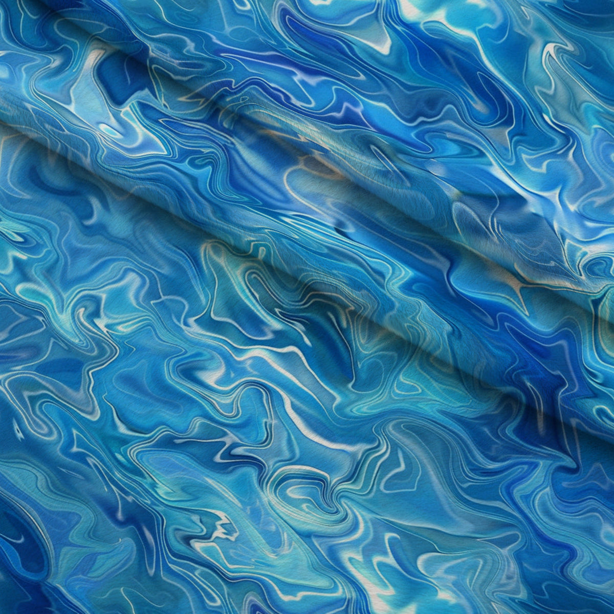 Liquid Sapphire Pattern 15 Minky Fabric