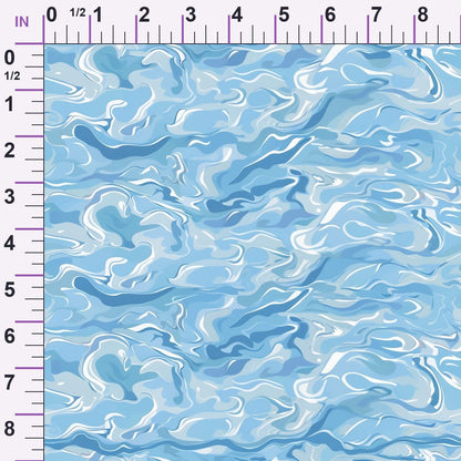 Liquid Sapphire Pattern 16 Minky Fabric