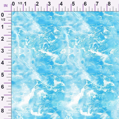 Liquid Sapphire Pattern 2 Minky Fabric