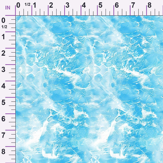 Liquid Sapphire Pattern 2 Minky Fabric