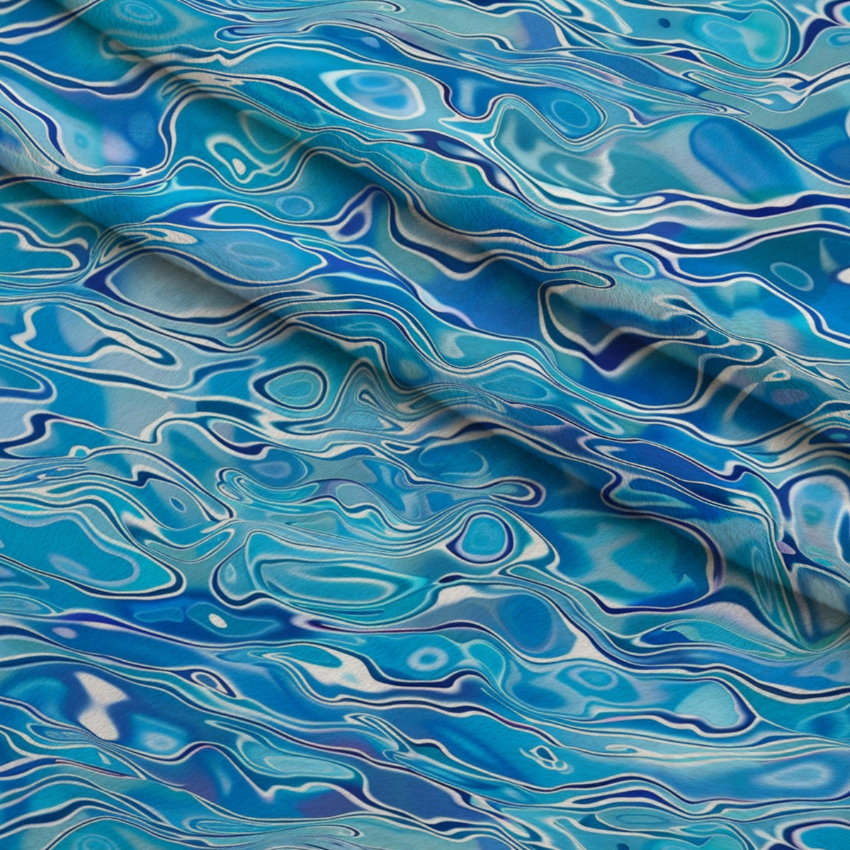 Liquid Sapphire Pattern 3 Minky Fabric