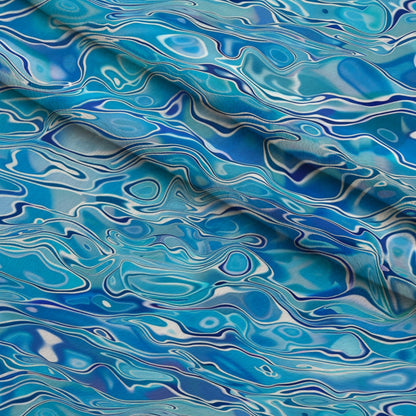 Liquid Sapphire Pattern 3 Minky Fabric