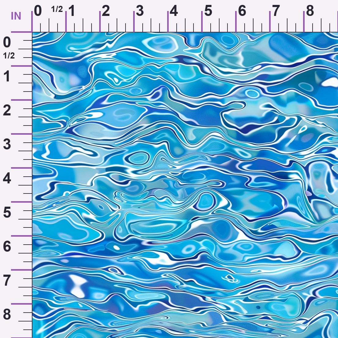Liquid Sapphire Pattern 3 Minky Fabric