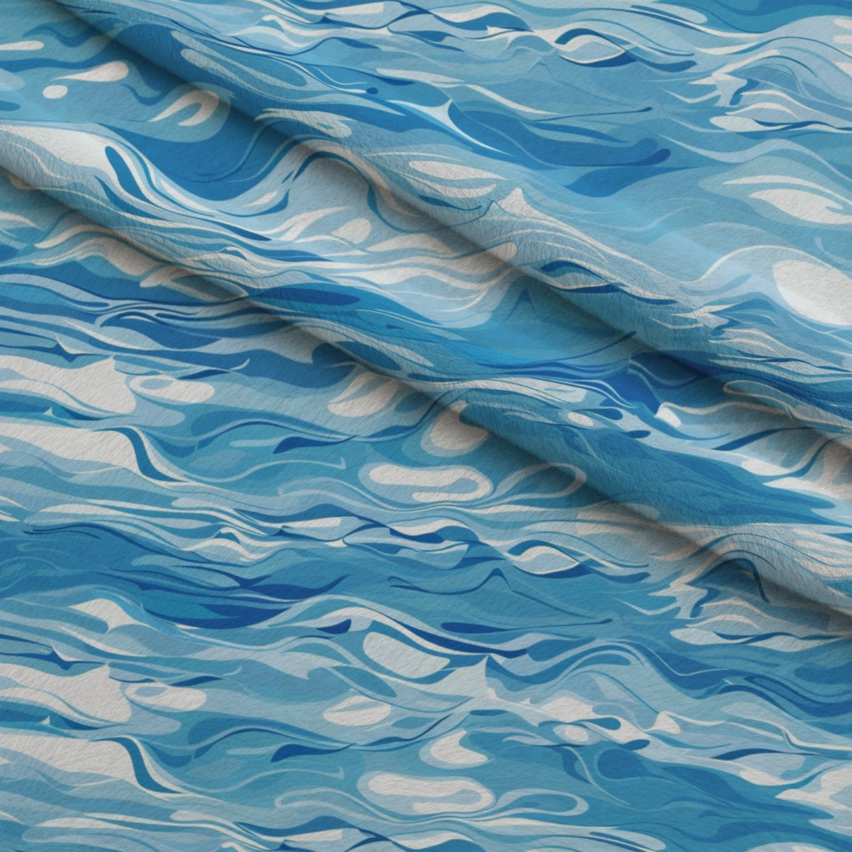 Liquid Sapphire Pattern 4 Minky Fabric