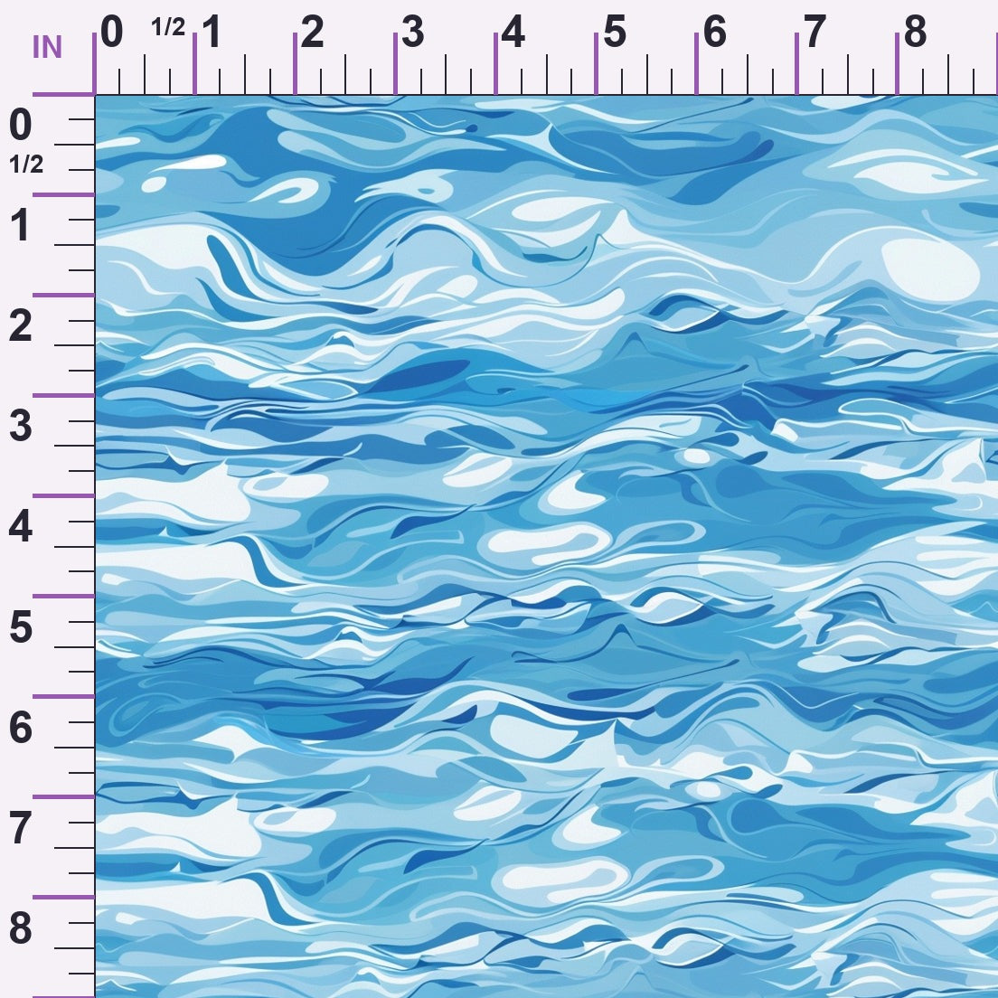 Liquid Sapphire Pattern 4 Minky Fabric