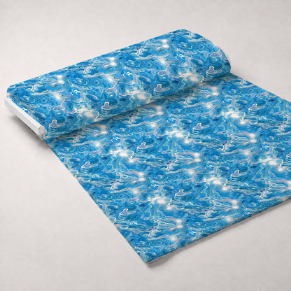 Liquid Sapphire Pattern 5 Minky Fabric
