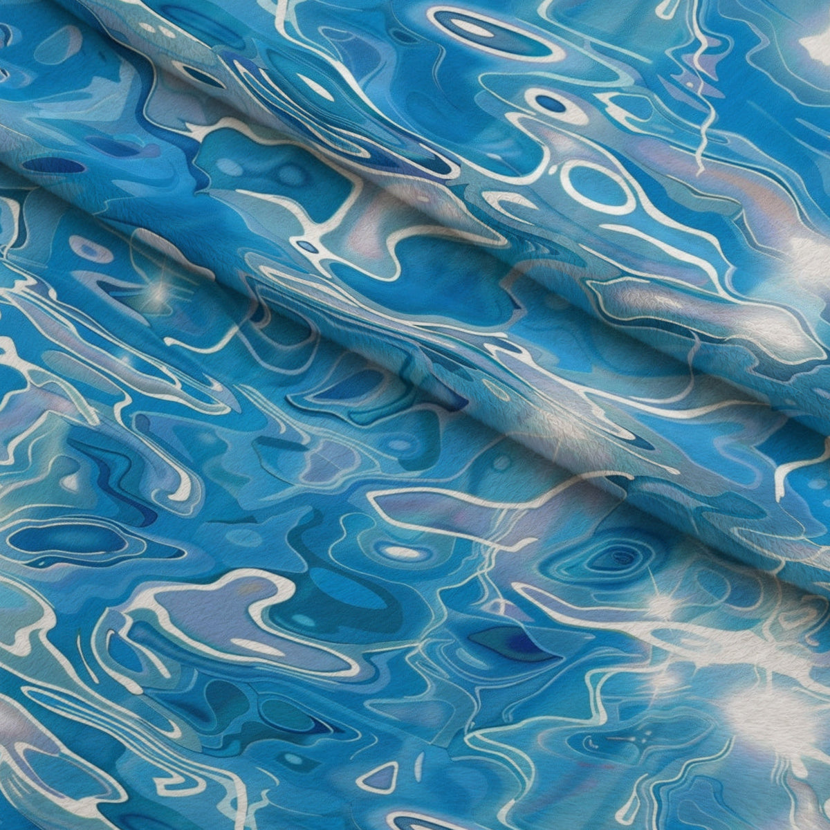 Liquid Sapphire Pattern 5 Minky Fabric