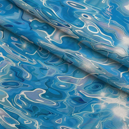 Liquid Sapphire Pattern 5 Minky Fabric