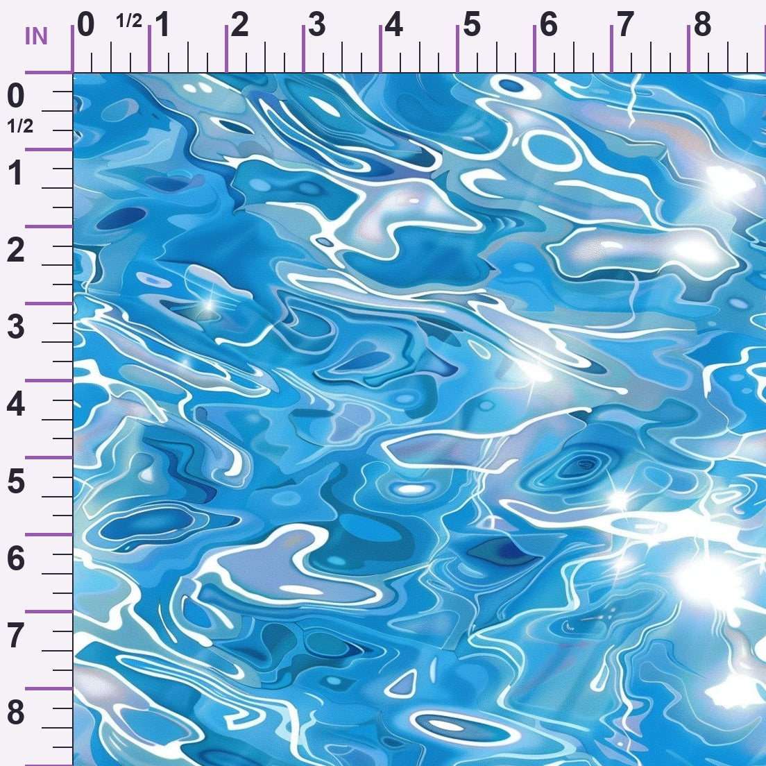 Liquid Sapphire Pattern 5 Minky Fabric